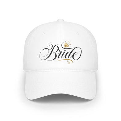 Bride Low Profile Baseball Cap, Wedding Hat, Bridal Accessories, Bride-to-Be Gift, Bachelorette Party Gear