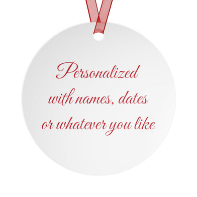 Personalized Best Teacher Ever Metal Christmas Tree Ornament, Custom Christmas Ornament, Customized Teacher Gift,