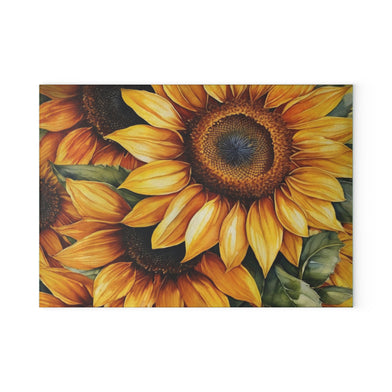 Sunflower Glass Cutting Board - Brighten Your Kitchen, perfect gift 8X11, home decor