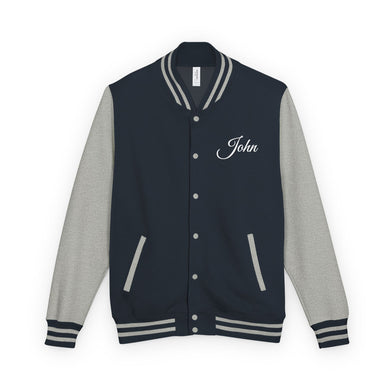 Personalized Fishtown Unisex Heavyweight Letterman Jacket, Customizable Varsity Jacket,