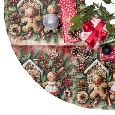 Cozy Gingerbread Christmas Tree Skirt, Gingerbread Decor, Girl and boy, Christmas Ornament, Tree Decoration, Winter [...]