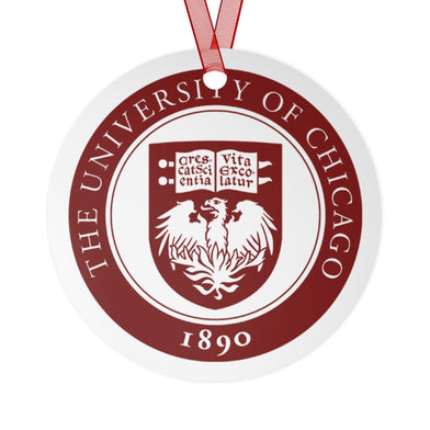 Personalization University of Chicago Metal Christmas Tree Ornament Alumni Gift, Custom, Customized