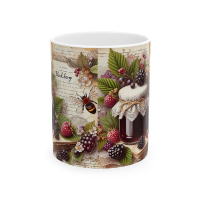 Berry Jam Jelly Garden Ceramic Mug | Perfect Gift for Tea Lovers, Coffee Enthusiasts, Home & Kitchen Decor, Rustic Style, Nature-Inspired