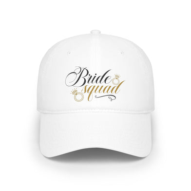 Bride Squad Low Profile Baseball Cap, Wedding Accessory, Bridal Party Gift, Bachelorette Hat, Bride Tribe Cap, Wedding Favor