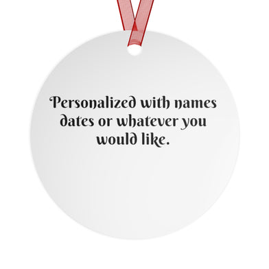 Personalized Wildwood NJ Tramcar Metal Christmas Tree Ornament Custom