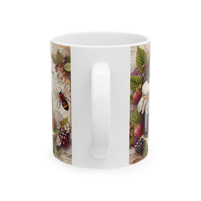 Berry Jam Jelly Garden Ceramic Mug | Perfect Gift for Tea Lovers, Coffee Enthusiasts, Home & Kitchen Decor, Rustic Style, Nature-Inspired