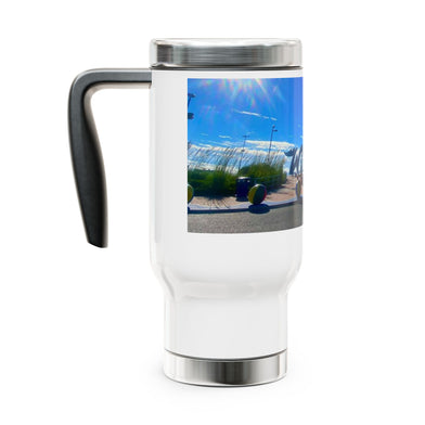 NEW Wildwood NJ Jersey Sea Shore Stainless Steel Travel Mug with Handle, 14oz