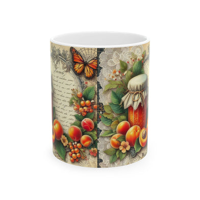 Berry Jam Jelly Ceramic Mug, Rustic Kitchen Decor, Gifts for Her, Home and Garden Lovers, Coffee Tea Mug, Gardening Gifts
