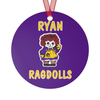 Personalized Archbishop Ryan Metal Christmas Tree Ornament, Ryan Ragdolls