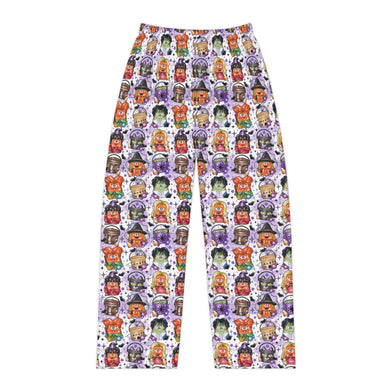 Womens Halloween Chicken Nugget Pajama Pants, Fast Food Bucket Design, Halloween Loungewear, Ladies Pajama bottoms