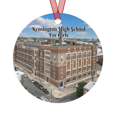 Kensington High School, Metal Christmas Tree Ornament, Philadelphia alumni gift