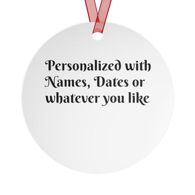 Personalized Wildwood NJ Curleys Fries Metal Christmas Tree Ornament Customized