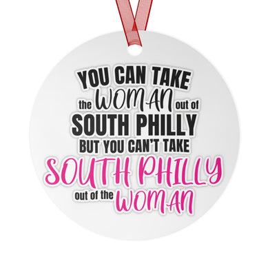 Personalized South Philly Metal Christmas Tree Ornament, Philadelphia Gift, Customized Metal Ornament, Philly Pride Gift, Holiday Decor